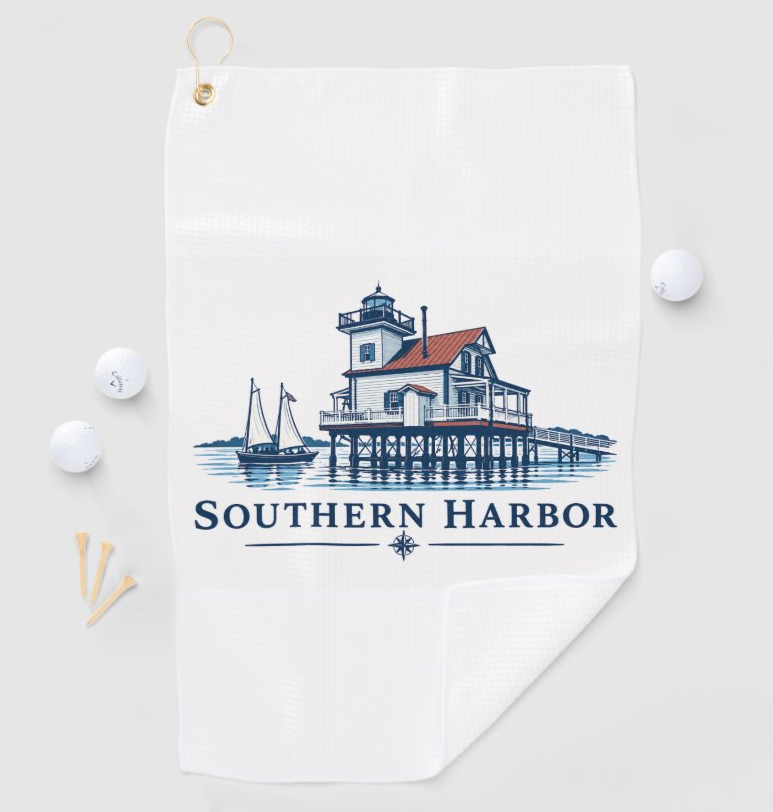 Southern Harbor | Bay Collection Golf Towel